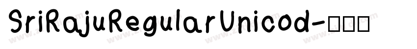 SriRajuRegularUnicod字体转换