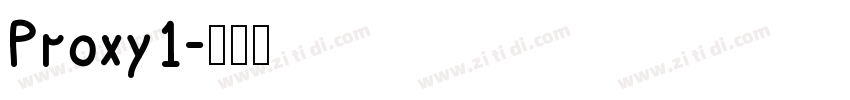 Proxy1字体转换