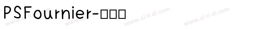 PSFournier字体转换