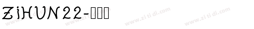 ZIHUN22字体转换