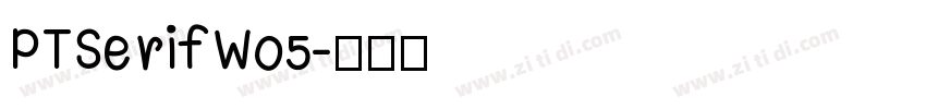 PTSerifW05字体转换