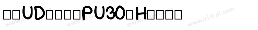 文鼎UD晶熙黑體PU30_H字体转换