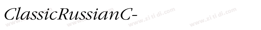 ClassicRussianC字体转换