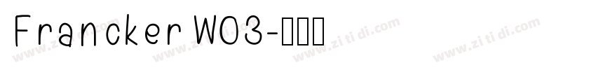 FranckerW03字体转换