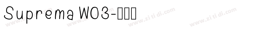 SupremaW03字体转换