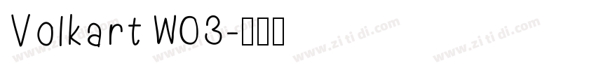 VolkartW03字体转换