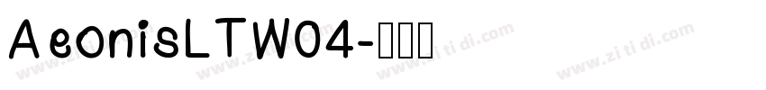 AeonisLTW04字体转换