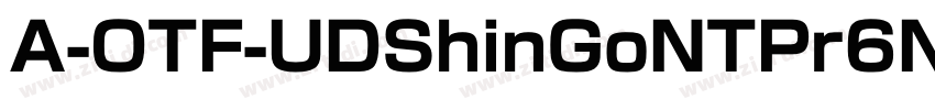 A-OTF-UDShinGoNTPr6N字体转换