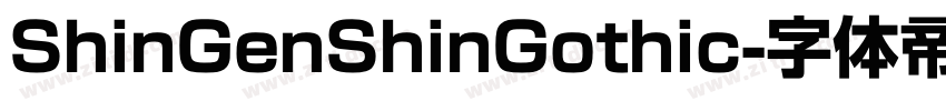 ShinGenShinGothic字体转换 ShinGenShinGothic字体转换