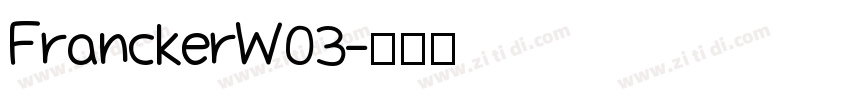 FranckerW03字体转换