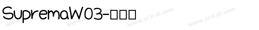 SupremaW03字体转换