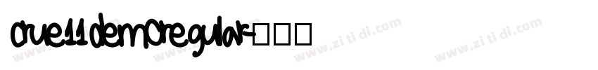 crue11demoregular字体转换