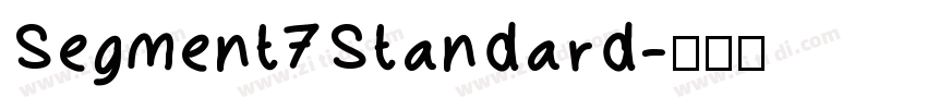 Segment7Standard字体转换