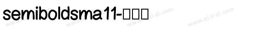 semiboldsma11字体转换