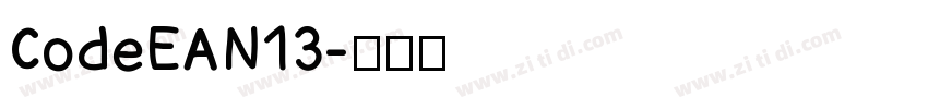 CodeEAN13字体转换