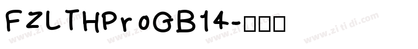 FZLTHProGB14字体转换