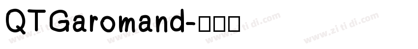QTGaromand字体转换