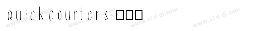 QuickCounters字体转换
