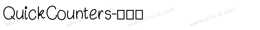 QuickCounters字体转换