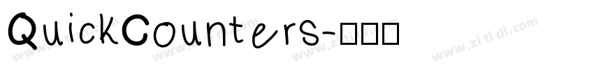 QuickCounters字体转换