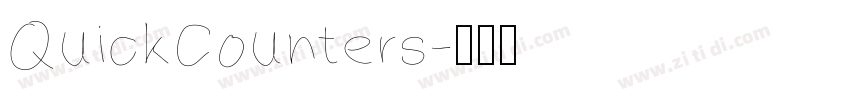 QuickCounters字体转换