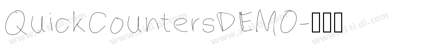 QuickCountersDEMO字体转换