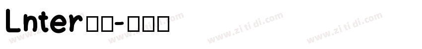 Lnter系列字体转换