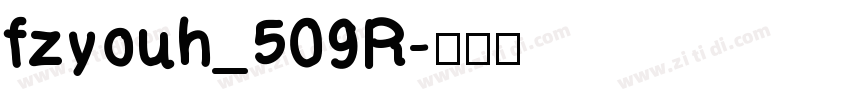 fzyouh_509R字体转换