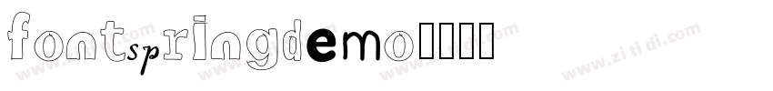 fontspringdemo字体转换