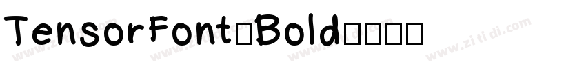 TensorFont-Bold字体转换