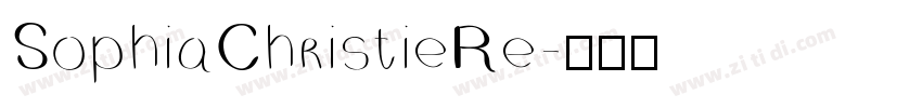 SophiaChristieRe字体转换