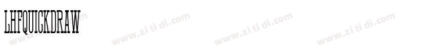 LHFQuickDraw字体转换