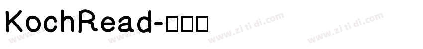 KochRead字体转换