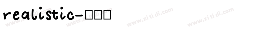 realistic字体转换