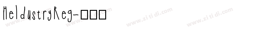 HeldustryReg字体转换