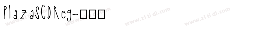 PlazaSCDReg字体转换
