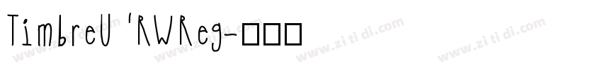 TimbreURWReg字体转换