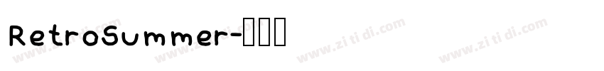 RetroSummer字体转换