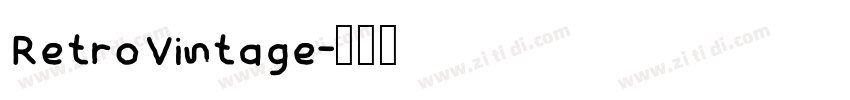 RetroVintage字体转换