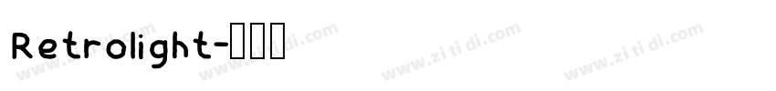 Retrolight字体转换
