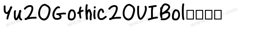 Yu20Gothic20UIBol字体转换