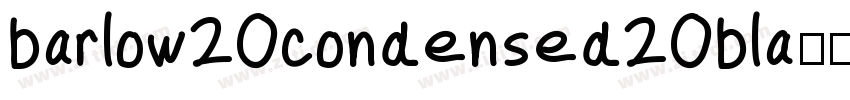 barlow20condensed20bla字体转换