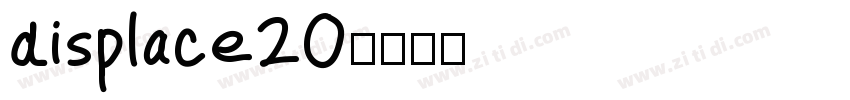 displace20字体转换