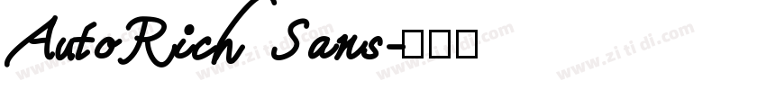 AutoRichSans字体转换