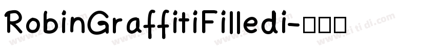 RobinGraffitiFilledi字体转换