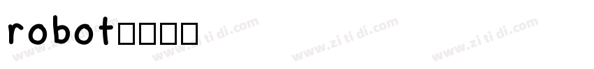 robot字体转换