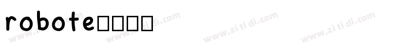 robote字体转换