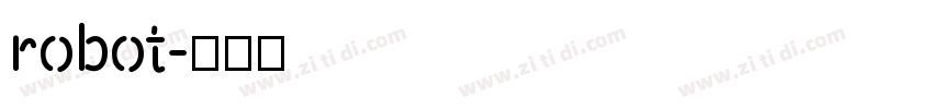 robot字体转换