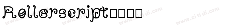 Rollerscript字体转换