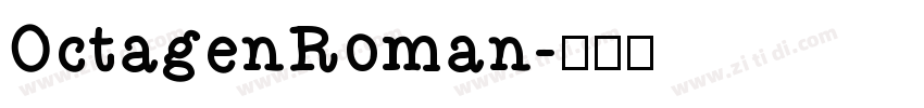 OctagenRoman字体转换